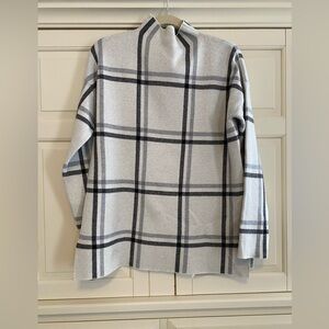 Max Studio Womens Plaid Sweater Tunic